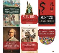 Pachet 6 carti: Istoria ideilor politice - Niccolo Machiavelli, Sun Bin, Sun Tzu, Jean-Jacques Rou, Gustave Le Bonsseau