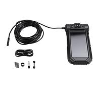 PACHHK Telecamera di Ispezione Endoscopica Schermo IPS da 5 Pollici Telecamera di Ispezione A Tripla Lente con Luce Telecamera di Scarico HD 1080P con Scheda 32G