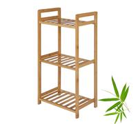PACHIRA E-Commerce Scarpiera in bambù, facile da costruire con 3 ripiani, 3 ripiani, 35 x 25 x 71 cm, ideale per bagno, cucina, soggiorno, camera da letto, piccoli spazi, balcone, naturale