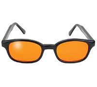 Pacific Coast Original Kd's Biker Sunglasses (black Frame/orange Lens) By Pac...