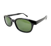 Pacific Coast X KD Grandi Occhiali da Sole Originali Harley Biker Shades Verde 1126 Medium Nero