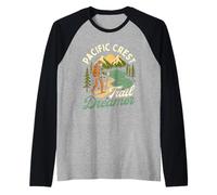 Pacific Crest Trail Dreamer - Escursionista Trekker Maglia con Maniche Raglan