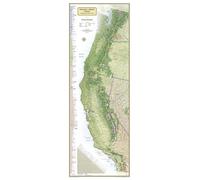 National Geographic – Mappa murale – Pacific Crest Trail Wall Map: Wall Maps History & Nature