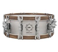Pacific Drums Concept Select: rullante in metallo, 14" x 5", cerchi in alluminio/noce da 3 mm