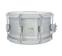 Pacific Drums Concept Series Metal Snare, 35,6 cm x 20,3 cm, alluminio spazzolato, 1,2 mm, satinato naturale | Fusto in alluminio laminato per un suono rotondo