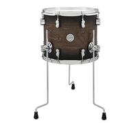 PDP Concept Maple Floor Tom, 14" x 12", Satin Charcoal Burst