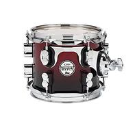 Pacific Drums Concept: tom in acero, 8" x 7", laccatura Red to Black Fade