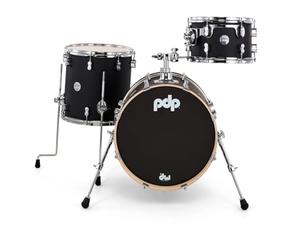 Pacific Drums & Percussion PDP Concept Maple Bop PDCM18BPBK - Set di 3 batterie per batteria, colore: Nero satinato