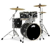 Pacific Drums & Percussion PDP Concept Maple Fusion - Set di 4 pezzi per batteria, colore nero satinato (PDCM20FNBK)