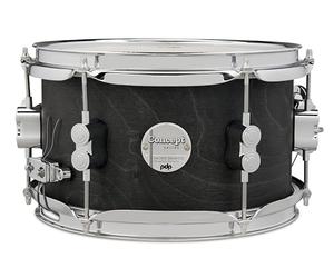 Pacific Drums Serie Concept: rullante in acero, 10" x 6", Black Wax
