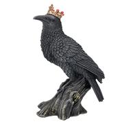 Pacific Giftware Corvo Figura Con Corona - Nero Crow Statua Mistico Gotico