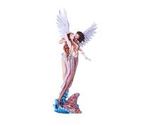 Pacific Giftware Mermaid Princess with Prince Angel Fantasy Hand Painted Resin Statue