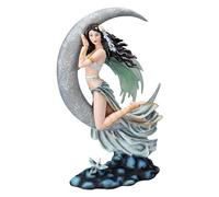 Pacific Giftware Nene Thomas Moon Lullaby - Statua in pietra artificiale con luna, 30,5 cm