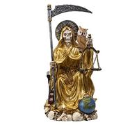 Pacific Giftware Santa Muerte, 22,9 cm di altezza, oro, resina colata a freddo, decorazione per la casa