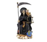 Pacific Giftware Santa Muerte Santa Morte Santa Morte Seduto Statua Religiosa 22,9 cm Seven Powers (Rainbow)