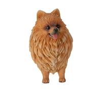 Pacific Giftware Statuetta a forma di cane Pomerania, decorazione per la casa, graziosa statua per soggiorno, regalo ideale per gli amanti della Pomerania, statuetta di animali da collezione e