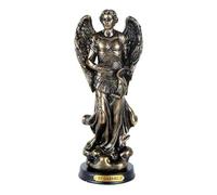 Pacific Giftware Statuetta di San Gabriele Arcangelo Messaggero da Dio, altezza 20,3 cm, base in legno con targhetta in ottone
