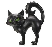 Pacific Giftware Statuetta in piedi con gatto nero, statua in poliresina da collezione spettrale e decorazione per la casa, 17,68 x 2,76 x 20,25 pollici