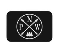 Pacific North West Mountain Zerbino Trappola Sporco Antiscivolo Zerbino Ingresso Esterno Moderno Tappetino Per Ufficio Interno Soggiorno 60X40Cm