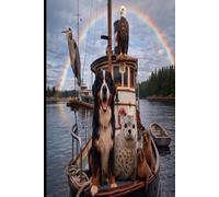 Pacific Northwest Animal Notebook Bernese Mountain Dog, Seal & Wildlife Boat Scene: A 6x9 Lined Notebook Featuring Coastal Wildlife Photography - Perfect for Journaling, Notes, Travel, or Gifts
