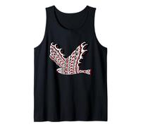 Pacific Northwest Red Tail Hawk Nativo Americano Style Art Canotta