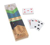 Pacific Shore Games - Gioco da tavolo canoa, design nautico, design continuo, 3 piste di viaggio, gioco da tavolo in legno per adulti, 9 pioli in metallo per cribbage da 30,5 cm