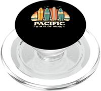 Pacific State of Mind retrò tavole surf e tramonto PopSockets PopGrip per MagSafe