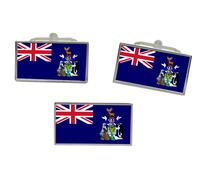 Pacifico Georgia E Il Sandwich Islands Bandiera Gemelli Fermacravatta Set
