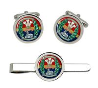 Pacifico Lancashire Regiment, Britannico Militare Gemelli E Fermacravatta Set
