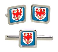 Pacifico Tyrol (Italia) Quadrato Gemelli E Fermacravatta Set