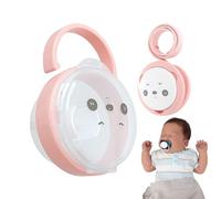 Pacifier Holder, Panda Pattern Chain Box Set, with Dustproof Cover, Secure Clip Attachment, Compact Travel Size for, Boys, Girls, Outdoor Use, Diaper Bags, Baby Showers