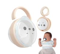 Pacifier Holder, Panda Pattern Pacifier Container Dust Box, 9,84 x 2,76 pollici, Compact Travel Case, Hygienic Storage Diaper Bag, Stroller Accessory for Boys and Girls