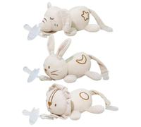 Pacifier Holder Stuffed Animal Soft Skin-Friendly Adorable Plush Fits Most