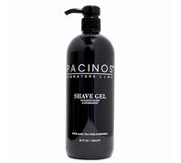 Gel da barba Pacinos - Gel da barba uomo Trasparente 750ml - per una rasatura precisa dei contorni della barba - Con aloe, tea tree e mentolo - Rasatura a umido Barbershop - Gel barba - Shave gel