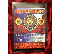 ⭐ PACK 1ª EDIZIONE GRADATA: Carta Pokémon WOTC | Grado 8-10 in Slab