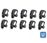 Pack 10 Auricolari Bluetooth Wireless Mono Microfono HD Riduzione Rumore DX o SX