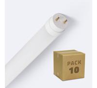Pack 10 Tubi LED T8 60 cm 9W 160lm/W Connessione Unilaterale Vetro