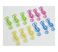 Pack 12 Clips Clave De Sol Agifty C - 1026 Colores 4cm