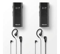 Pack 2 Albrecht Tectalk Biz + 2 auricolari PTT Pack con 2 walkie-talkie Albrecht Tectalk Biz e 2 auricolari con PTT, progettato per facilitare una