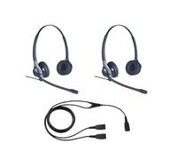 Pack 2 Cleyver HC45 + Cavo QD Y Cuffie con cavo ideali per il doppio ascolto in formazione e trainings!