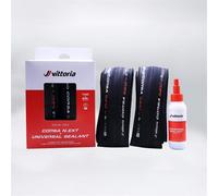 Vittoria 2x Corsa N.ext Tubeless 700c X 28 Road Tyre 80ml Trasparente 700C x 28