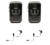 Pack 2 Dynascan 1D + 2 Auricolari Walkie Talkie senza licenza, piccolo e discreto, con antenna integrata e 8 canali.