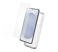 Pack 2-in-1 Cover Morbida e Proteggi Schermo Vetro Temperato per Galaxy S25 Edge