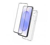 Pack 2-in-1 Cover Morbida e Proteggi Schermo Vetro Temperato per Galaxy S25 FE