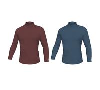 Pack 2 Lupetto Uomo LIABEL Cotone Interlock Caldo Vari Colori