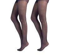 PACK 2 PAIA COLLANT FINE || CALZE TRASPARENTE || CALZA DONNA || 20 DEN || NERO, NATURAL, BLU || S, M, L, XL, XXL || CALZETTERIA ITALIANA || (M, BLU)