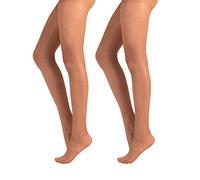 PACK 2 PAIA COLLANT FINE || CALZE TRASPARENTE || CALZA DONNA || 20 DEN || NERO, NATURAL, BLU || S, M, L, XL, XXL || CALZETTERIA ITALIANA || (L, NATURALE ABBRONZATO)
