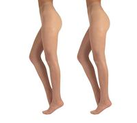 PACK 2 PAIA COLLANT FINE || CALZE TRASPARENTE || CALZA DONNA || 20 DEN || NERO, NATURAL, BLU || S, M, L, XL, XXL || CALZETTERIA ITALIANA || (XXL, NATURALE)