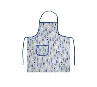 Pack 2 Pezzi Grembiule Alto Pettorina Cucina Chef Casa Con Tasche Modello Pesci