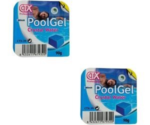 Pack 2 units single-dose gel flocculant poolgel ctx-39 astralpool water cleaner and clarifier for swimming pools total water transparency